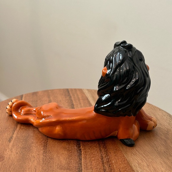 Disney Vintage Scar Porcelain Figurine The Lion King Statue China Movie Decor - Picture 3 of 6